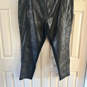 26- Black-1/1 Faux Leather 1/2 Denim